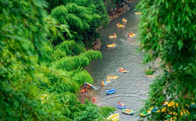 仙龙峡漂流