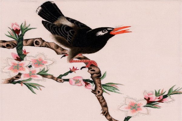 鲁绣(图3) 花鸟鲁绣