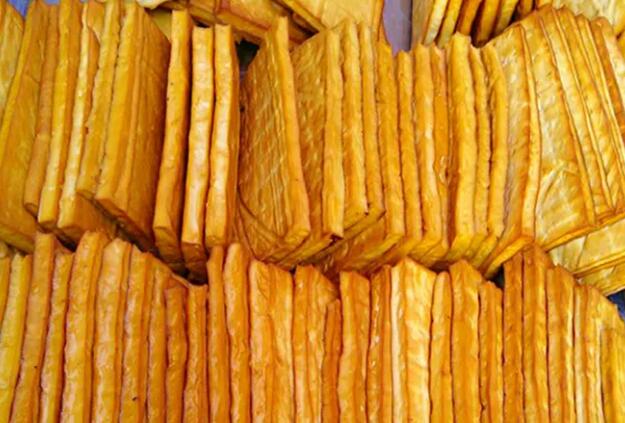 刚生产的豆腐干