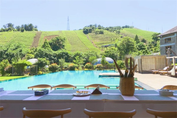 莫干山Anadu庄园,网红轻奢酒店的完美周末体验(图2) 泳池